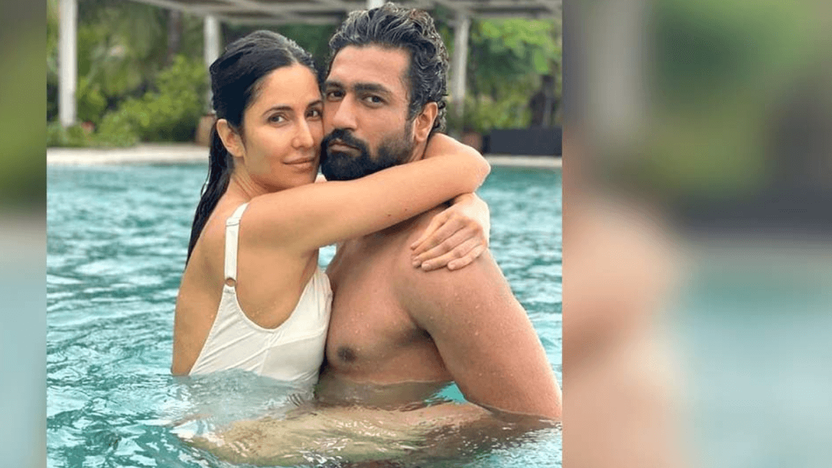 Katrina Kaif and Vicky Kaushal share a romantic pool picture