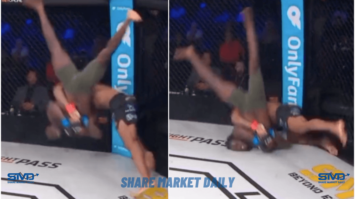 MMA fighter horrifies his opponent by slamming him directly on the head in the middle of their fight